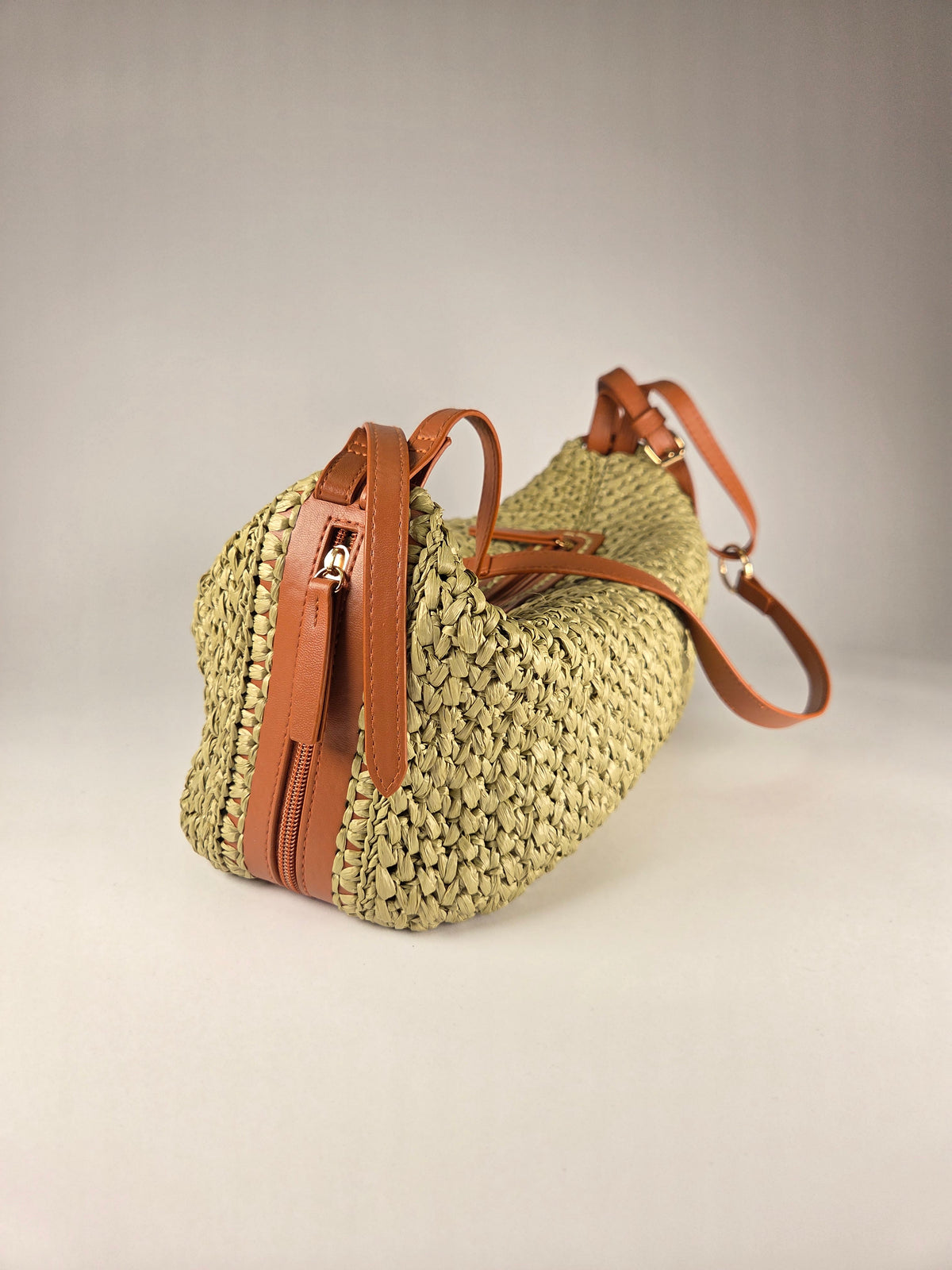 Crochet Raffia Shoulder Bag