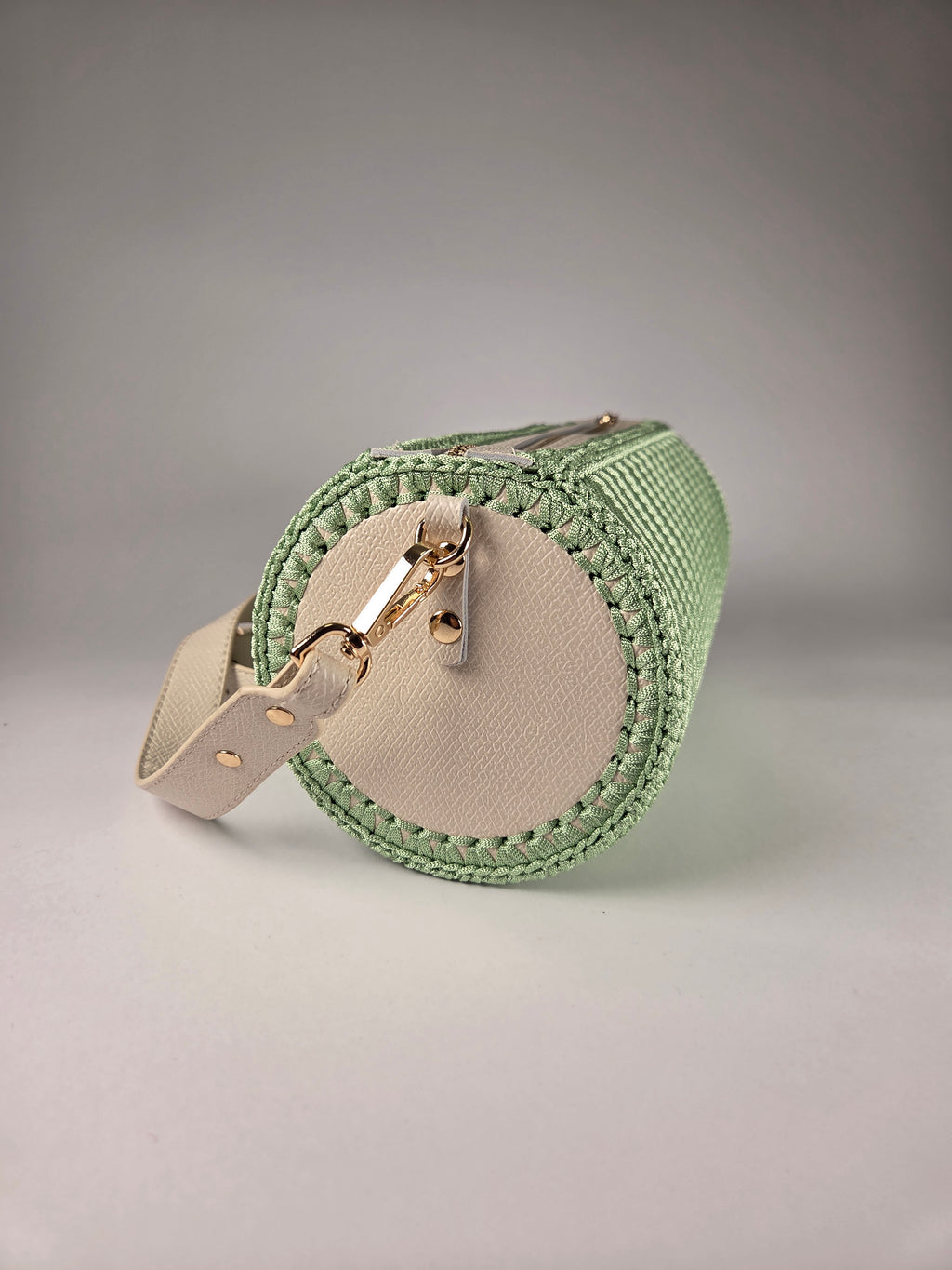 Handbag-Light Green Barrel