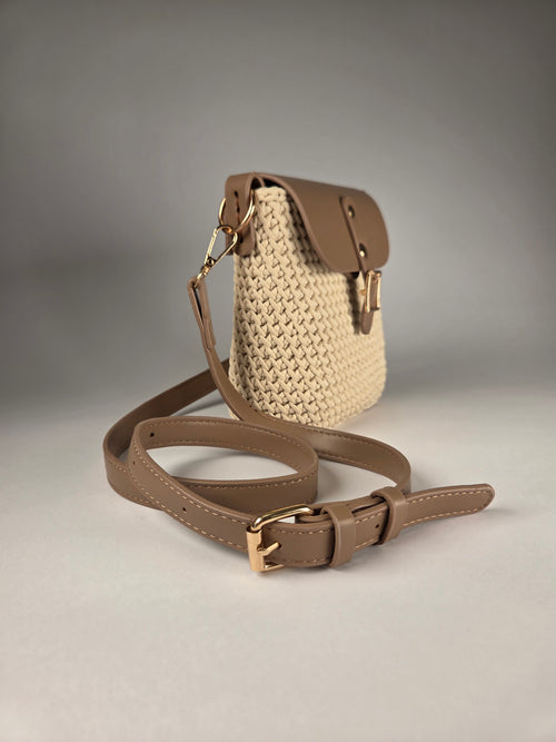 Crochet crossbody bag